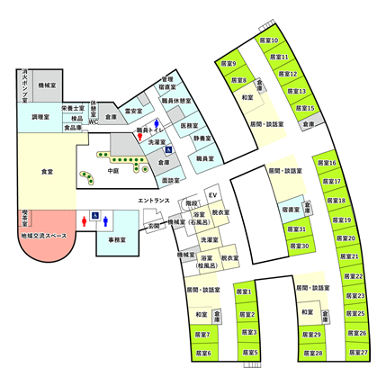 館内平面図 1階